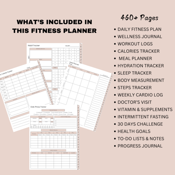 All-In-One Fitness Planner & Weight Loss Tracker - Image 7